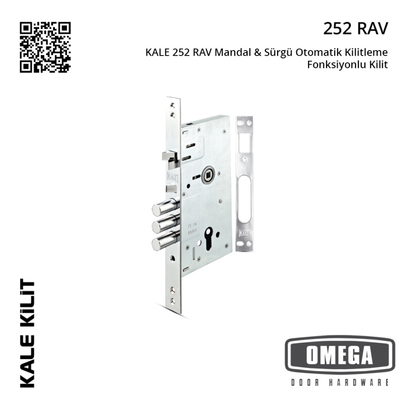 KALE 252 RAV Mandal & Sürgü Otomatik Kilitleme Fonksiyonlu Kilit